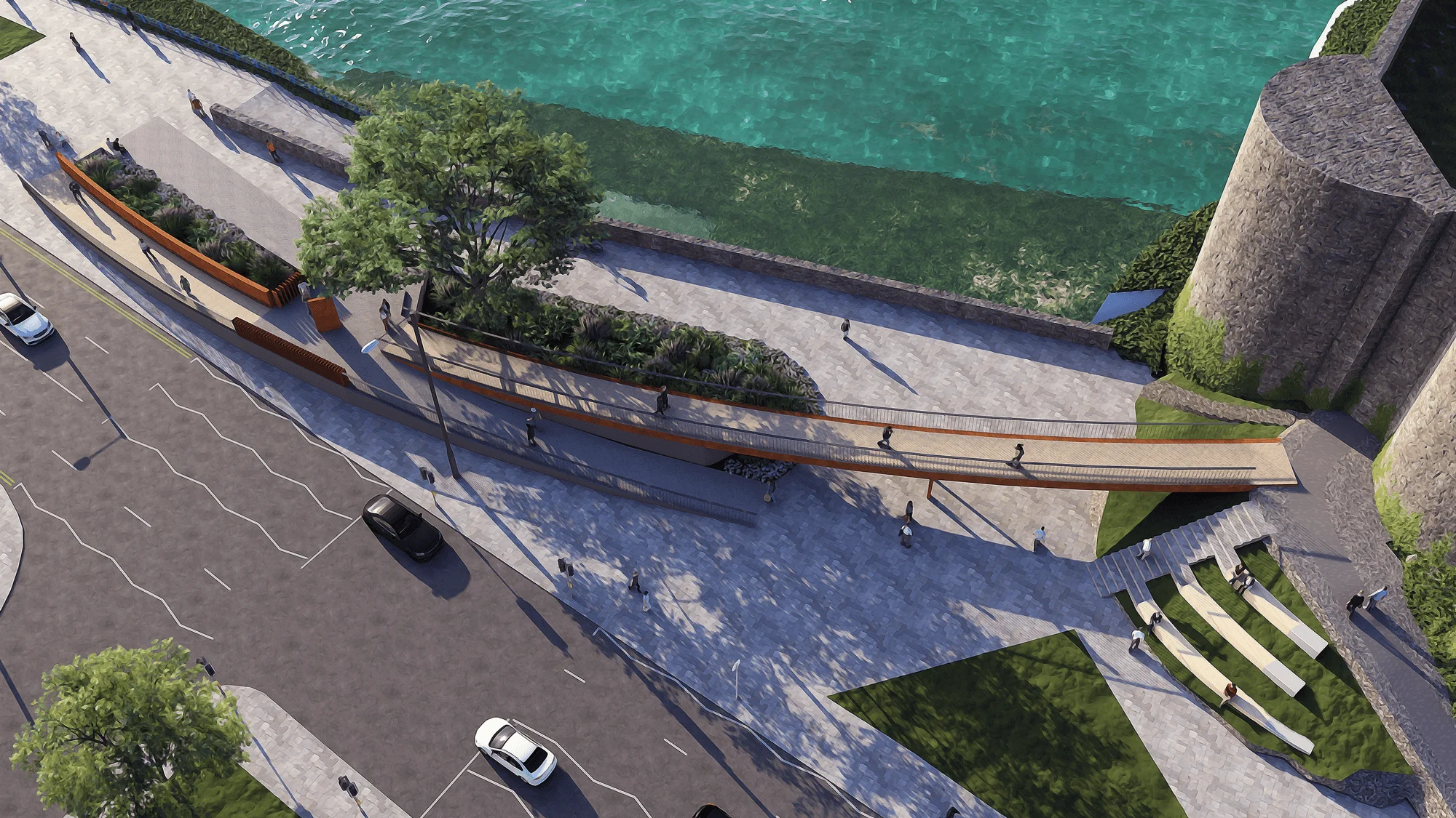 Castle Access, Promenade & Location for The Result