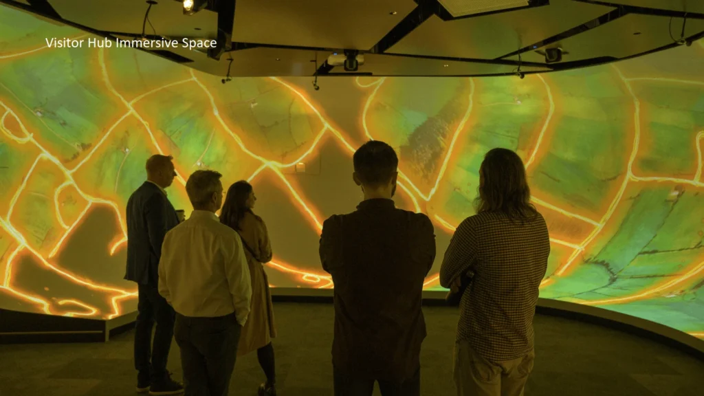 Group of people at the Carrick Visitor Centre Immersive Experience
